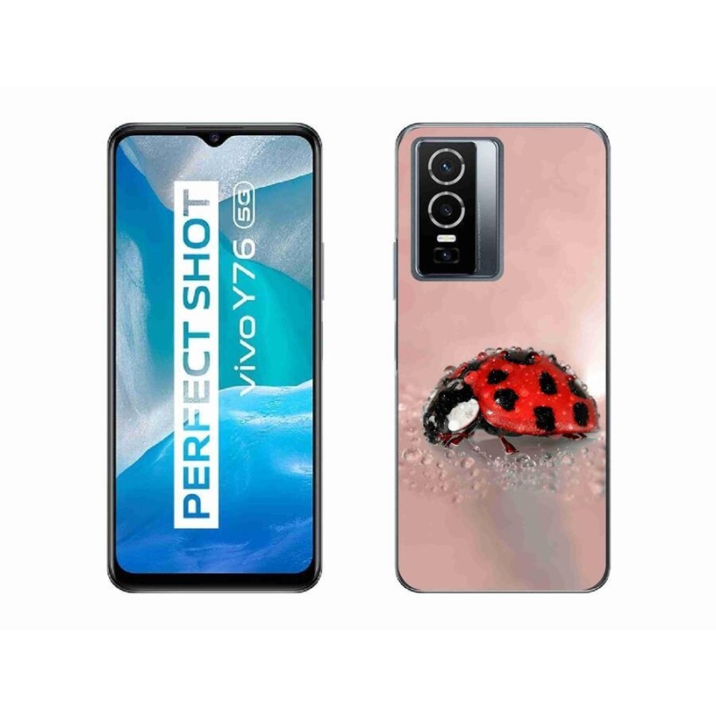 Gelový kryt mmCase na mobil Vivo Y76 5G - beruška
