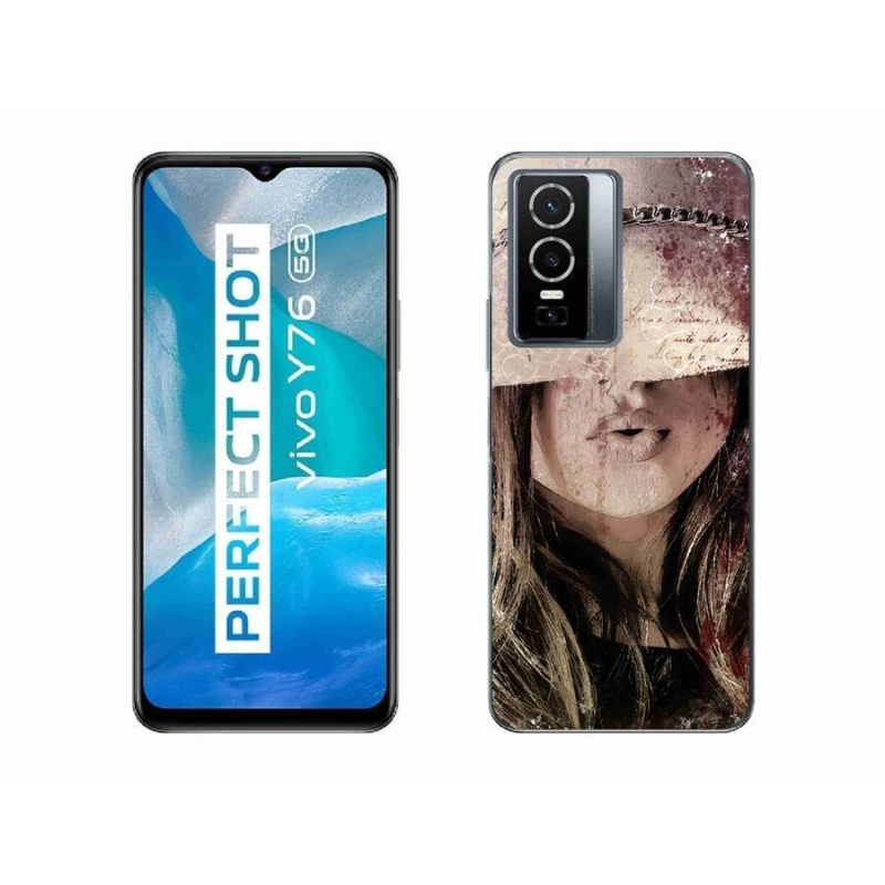 Gelový kryt mmCase na mobil Vivo Y76 5G - dívka