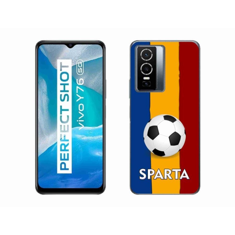 Gelový kryt mmCase na mobil Vivo Y76 5G - fotbal 1