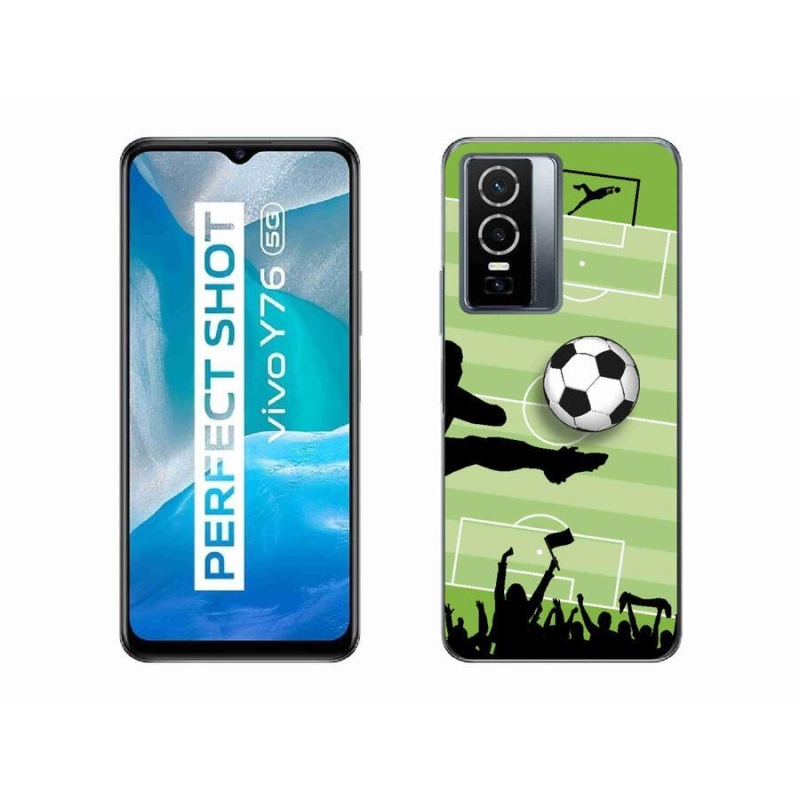 Gelový kryt mmCase na mobil Vivo Y76 5G - fotbal 3