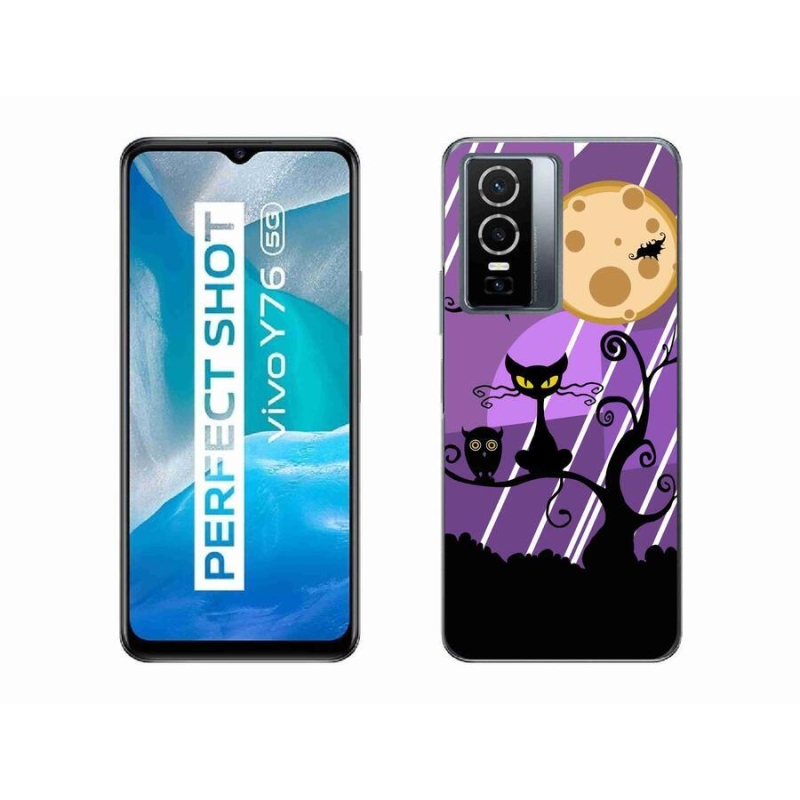 Gelový kryt mmCase na mobil Vivo Y76 5G - halloween