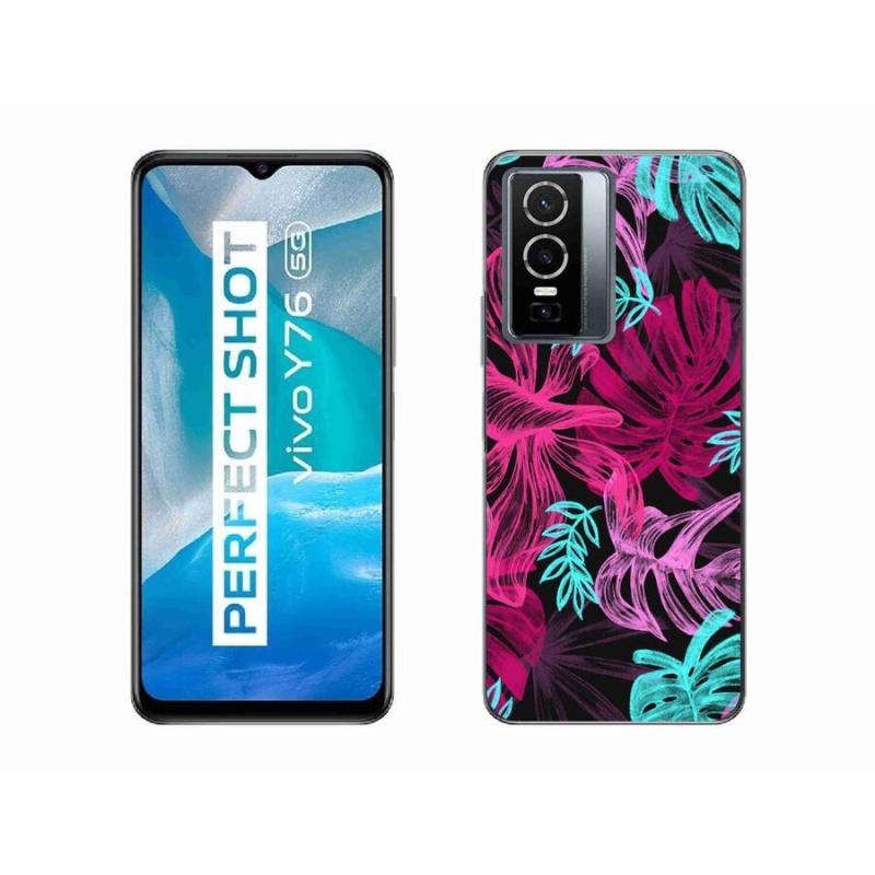 Gelový kryt mmCase na mobil Vivo Y76 5G - květiny 1