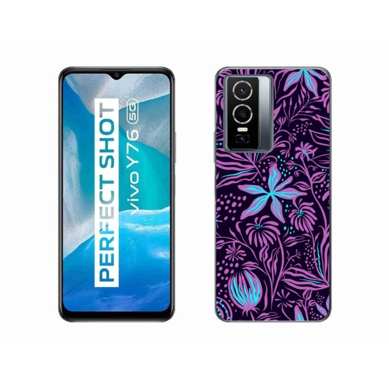 Gelový kryt mmCase na mobil Vivo Y76 5G - květiny 2