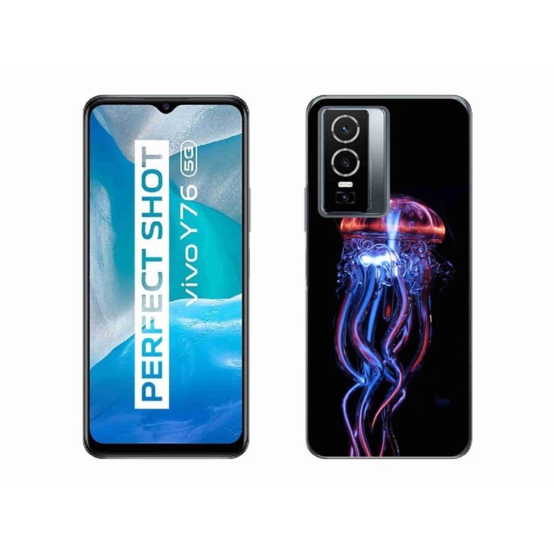 Gelový kryt mmCase na mobil Vivo Y76 5G - medúza
