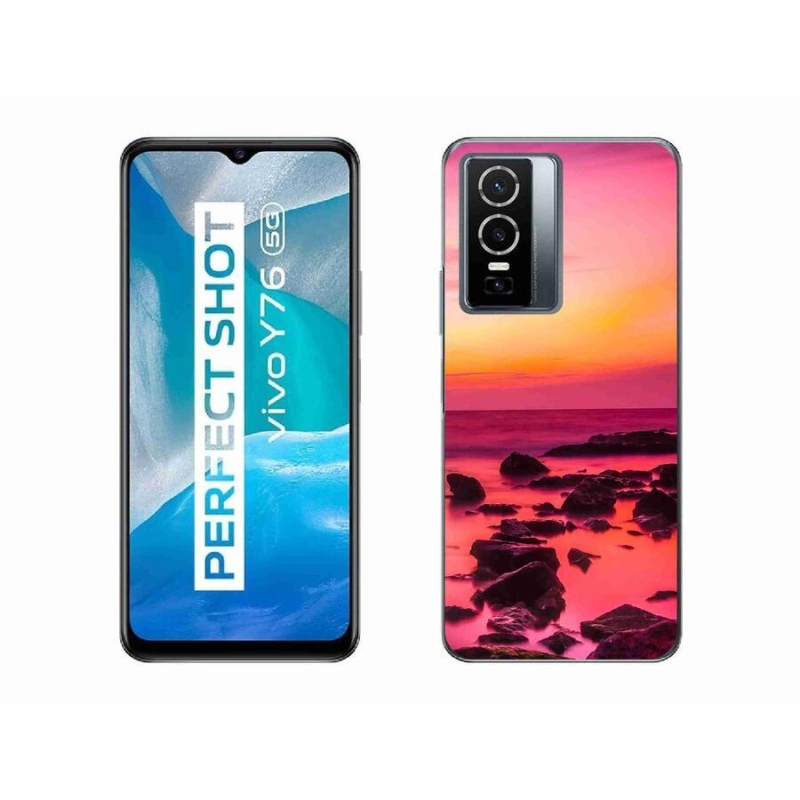 Gelový kryt mmCase na mobil Vivo Y76 5G - moře a záře