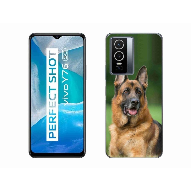 Gelový kryt mmCase na mobil Vivo Y76 5G - německý ovčák