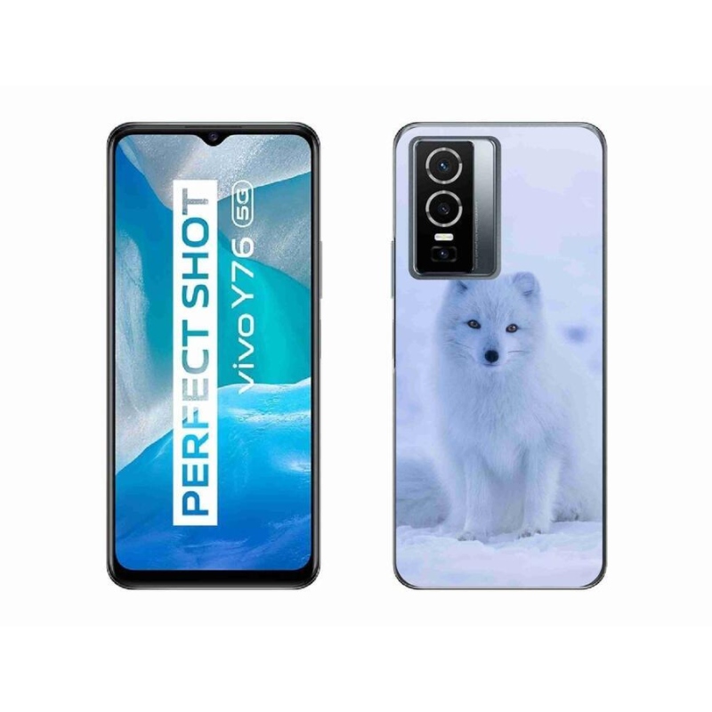 Gelový kryt mmCase na mobil Vivo Y76 5G - polární liška