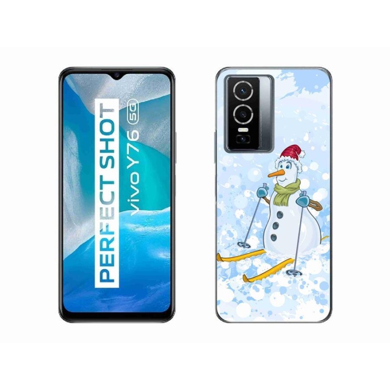 Gelový kryt mmCase na mobil Vivo Y76 5G - sněhulák