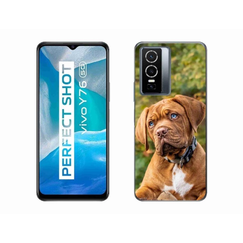 Gelový kryt mmCase na mobil Vivo Y76 5G - štěně