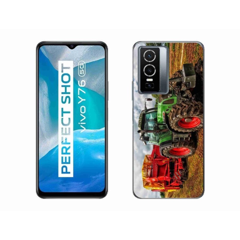 Gelový kryt mmCase na mobil Vivo Y76 5G - traktor 4