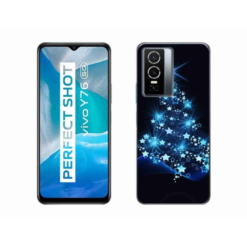 Gelový kryt mmCase na mobil Vivo Y76 5G - vánoční stromek