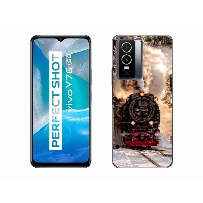Gelový kryt mmCase na mobil Vivo Y76 5G - vlak