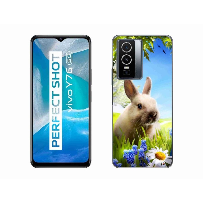 Gelový kryt mmCase na mobil Vivo Y76 5G - zajíček