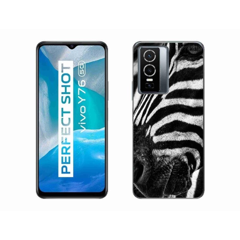 Gelový kryt mmCase na mobil Vivo Y76 5G - zebra