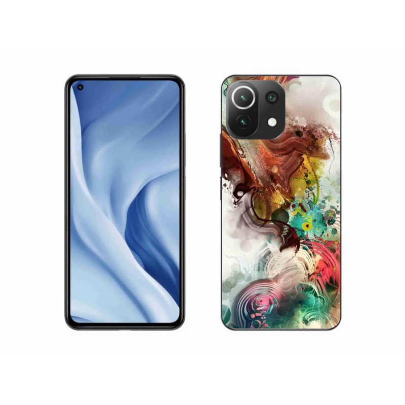 Gelový kryt mmCase na mobil Xiaomi 11 Lite 5G NE - abstrakt 1