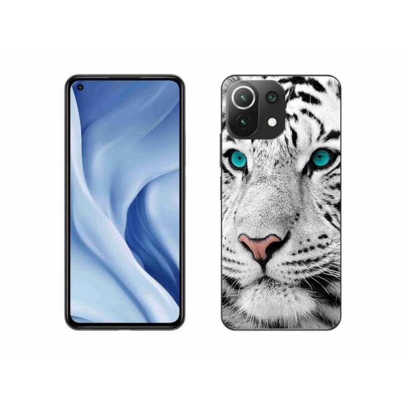 Gelový kryt mmCase na mobil Xiaomi 11 Lite 5G NE - bílý tygr