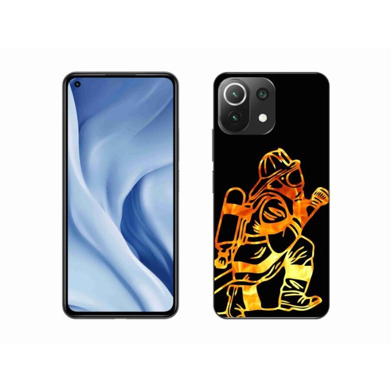 Gelový kryt mmCase na mobil Xiaomi 11 Lite 5G NE - hasič 1