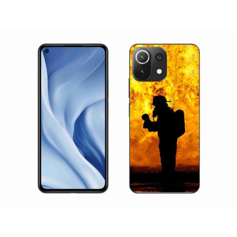 Gelový kryt mmCase na mobil Xiaomi 11 Lite 5G NE - hasič