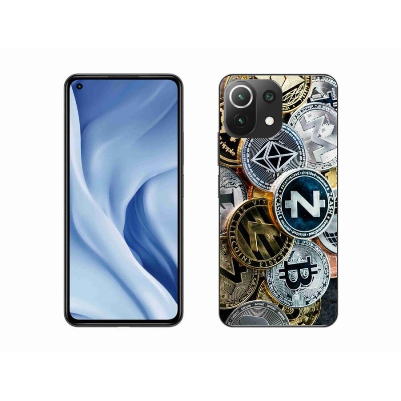 Gelový kryt mmCase na mobil Xiaomi 11 Lite 5G NE - kryptoměny