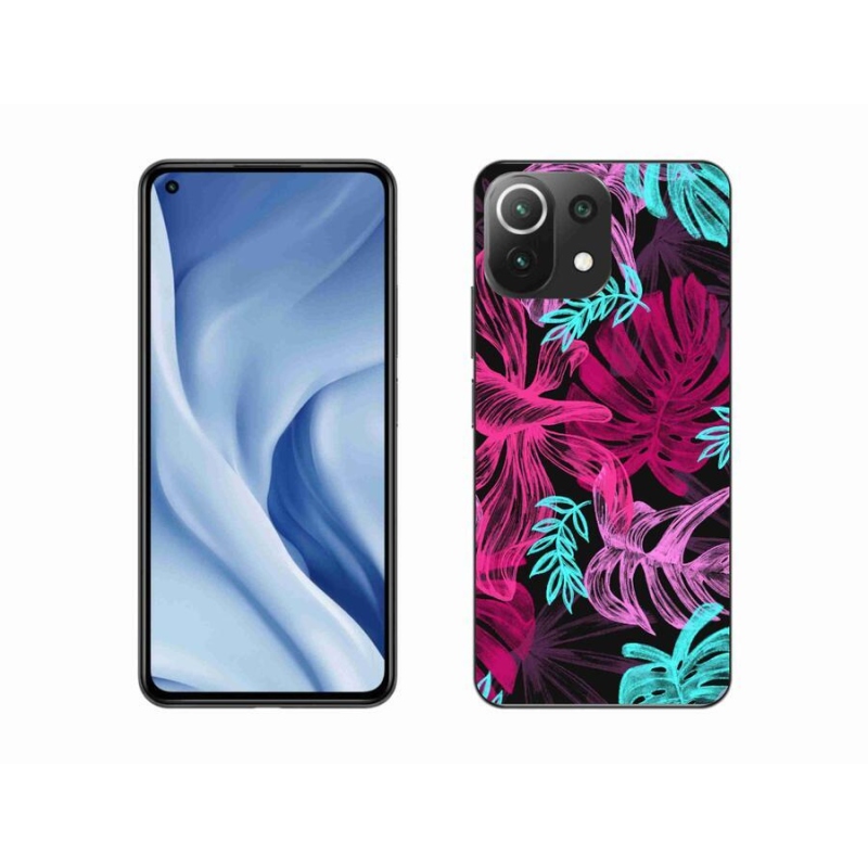 Gelový kryt mmCase na mobil Xiaomi 11 Lite 5G NE - květiny 1