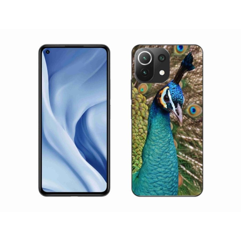 Gelový kryt mmCase na mobil Xiaomi 11 Lite 5G NE - páv