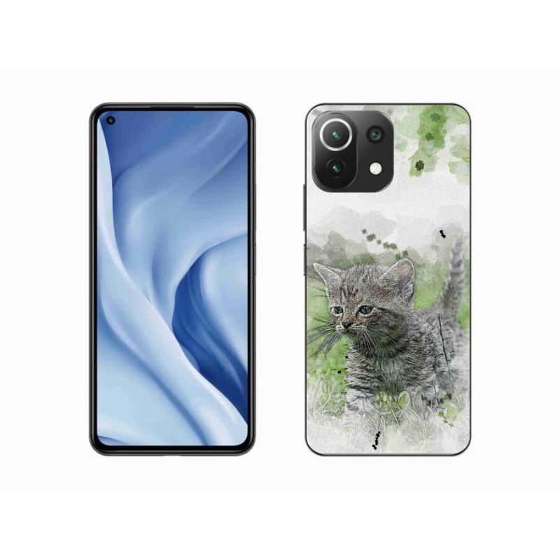 Gelový kryt mmCase na mobil Xiaomi 11 Lite 5G NE - roztomilé kotě 1