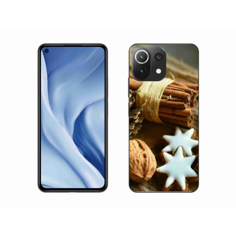 Gelový kryt mmCase na mobil Xiaomi 11 Lite 5G NE - skořice a perníčky