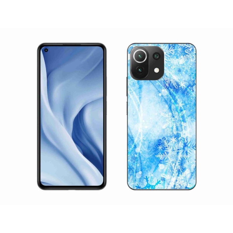 Gelový kryt mmCase na mobil Xiaomi 11 Lite 5G NE - sněhové vločky