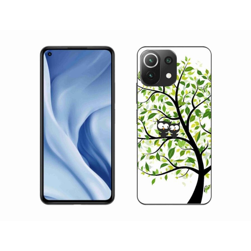 Gelový kryt mmCase na mobil Xiaomi 11 Lite 5G NE - sovičky na stromě