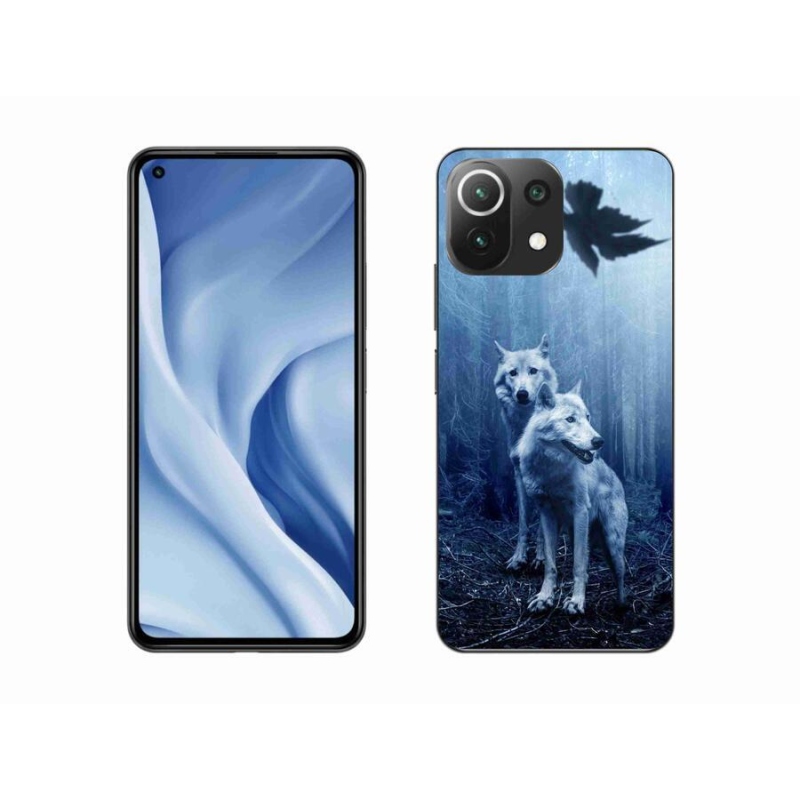 Gelový kryt mmCase na mobil Xiaomi 11 Lite 5G NE - vlci v lese