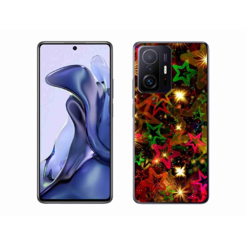 Gelový kryt mmCase na mobil Xiaomi 11T - barevné hvězdičky