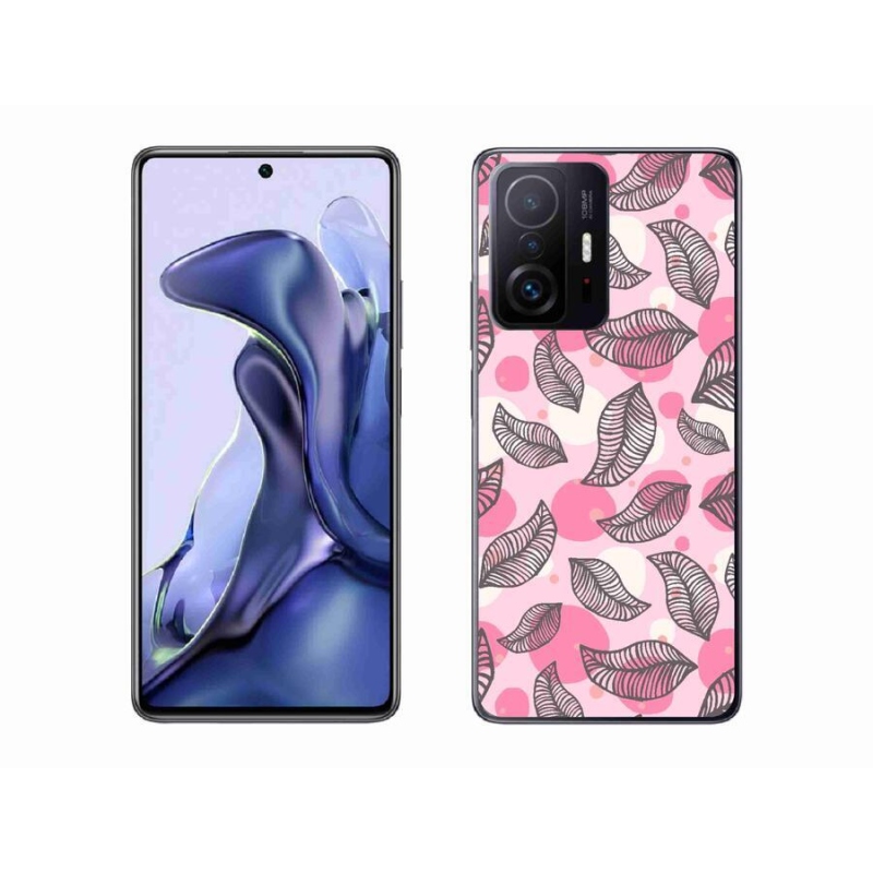 Gelový kryt mmCase na mobil Xiaomi 11T - kreslené padající listy