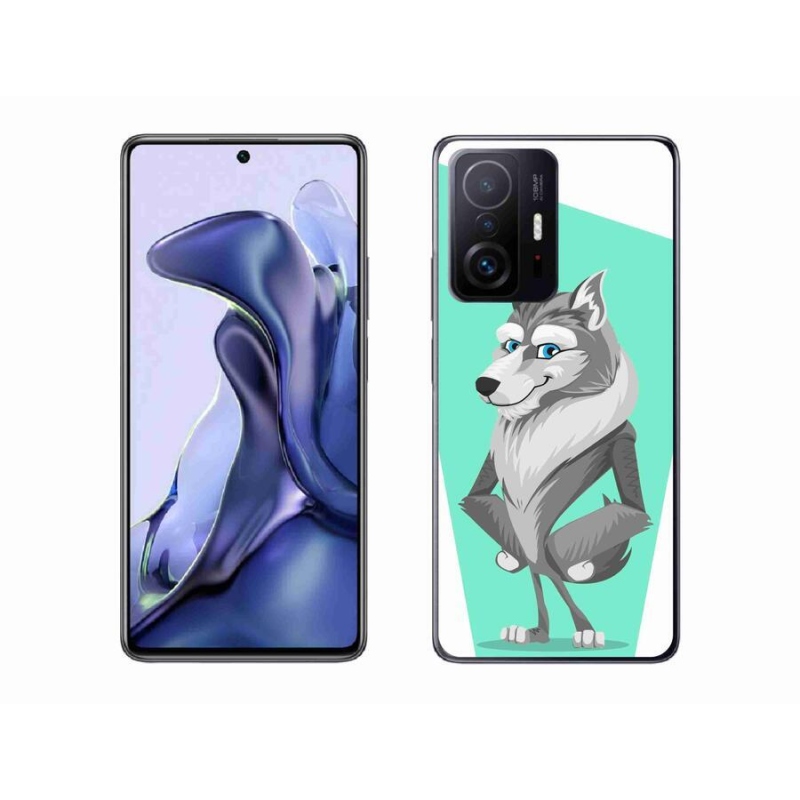 Gelový kryt mmCase na mobil Xiaomi 11T - kreslený vlk