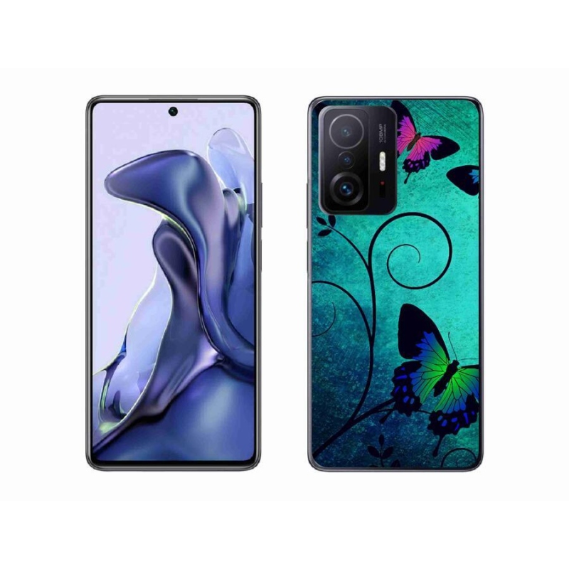 Gelový kryt mmCase na mobil Xiaomi 11T Pro - barevní motýli