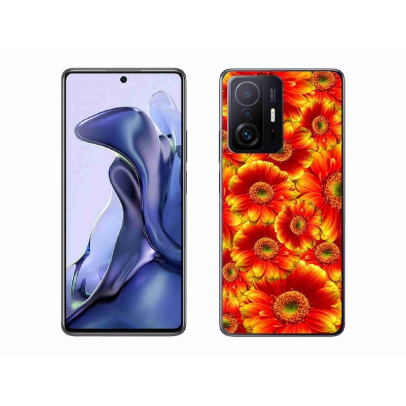 Gelový kryt mmCase na mobil Xiaomi 11T Pro - gerbera 1