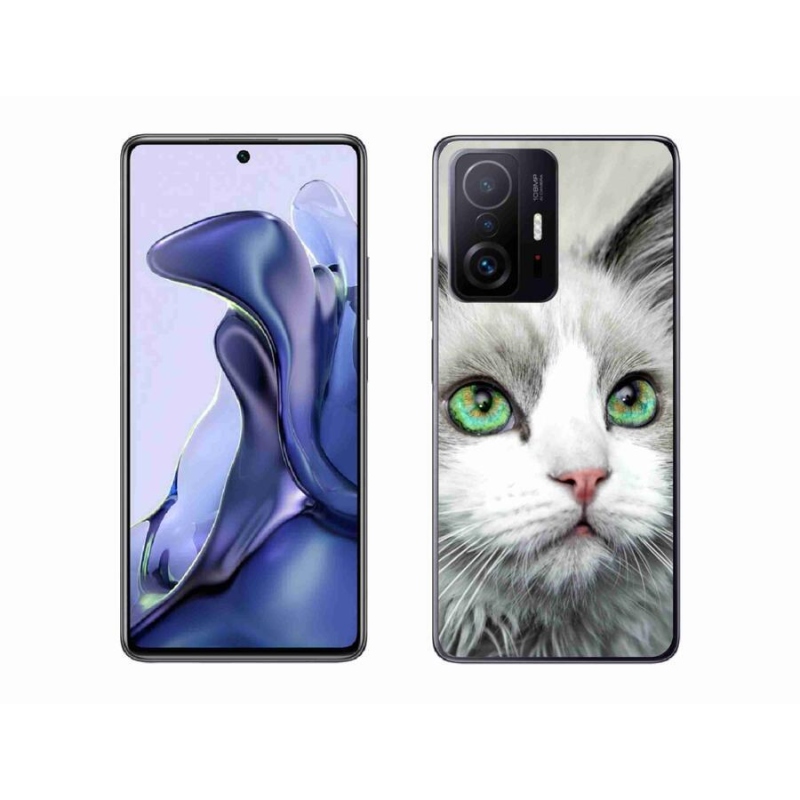 Gelový kryt mmCase na mobil Xiaomi 11T Pro - kočičí pohled