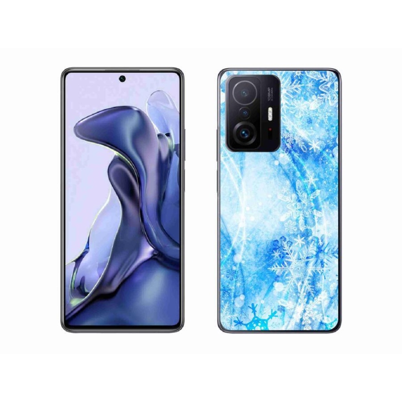 Gelový kryt mmCase na mobil Xiaomi 11T Pro - sněhové vločky