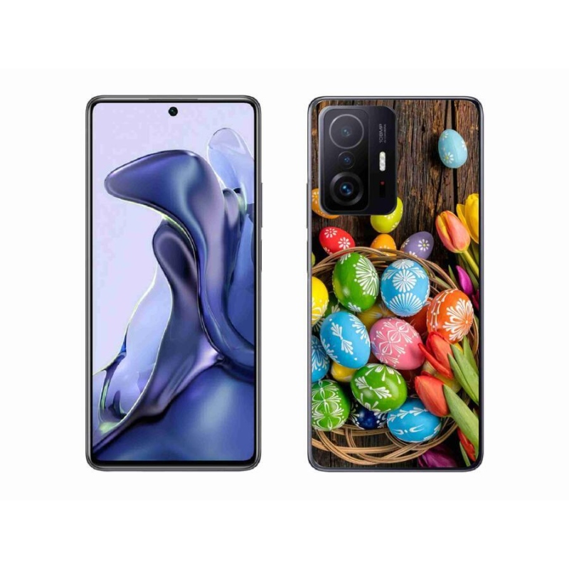 Gelový kryt mmCase na mobil Xiaomi 11T Pro - velikonoční vajíčka