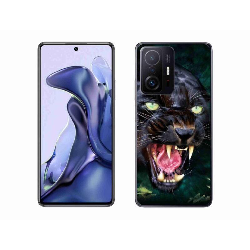 Gelový kryt mmCase na mobil Xiaomi 11T - rozzuřený černý panter