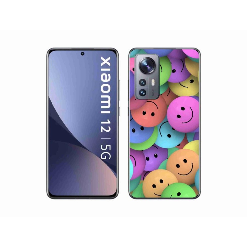 Gelový kryt mmCase na mobil Xiaomi 12 - barevní smajlíci