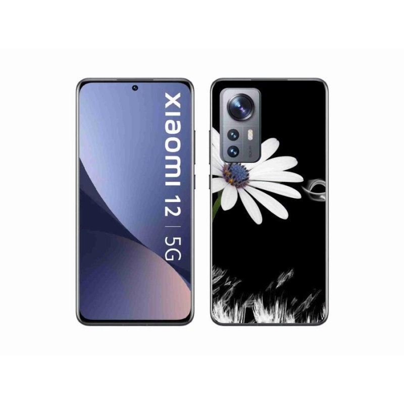 Gelový kryt mmCase na mobil Xiaomi 12 - bílá květina