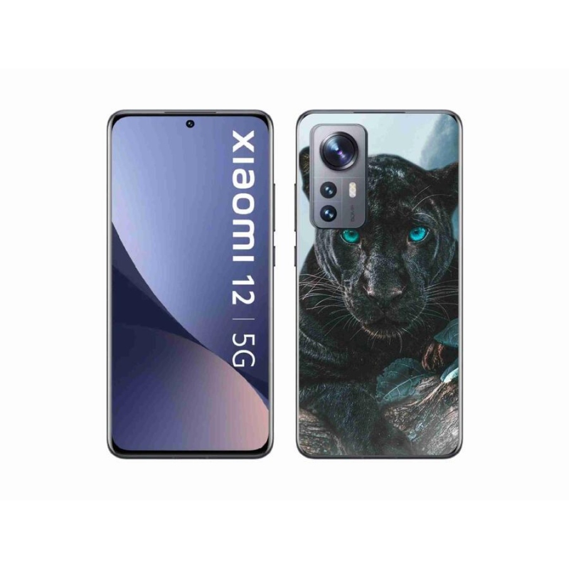 Gelový kryt mmCase na mobil Xiaomi 12 - černý panter