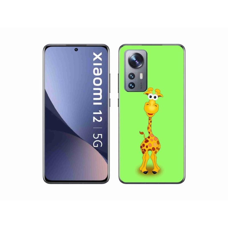 Gelový kryt mmCase na mobil Xiaomi 12 - kreslená žirafa