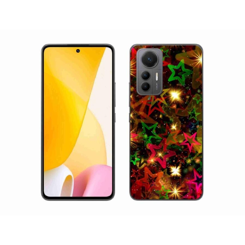 Gelový kryt mmCase na mobil Xiaomi 12 Lite - barevné hvězdičky