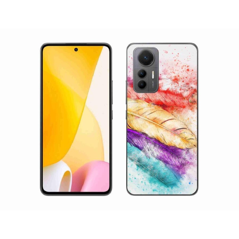 Gelový kryt mmCase na mobil Xiaomi 12 Lite - barevné peří