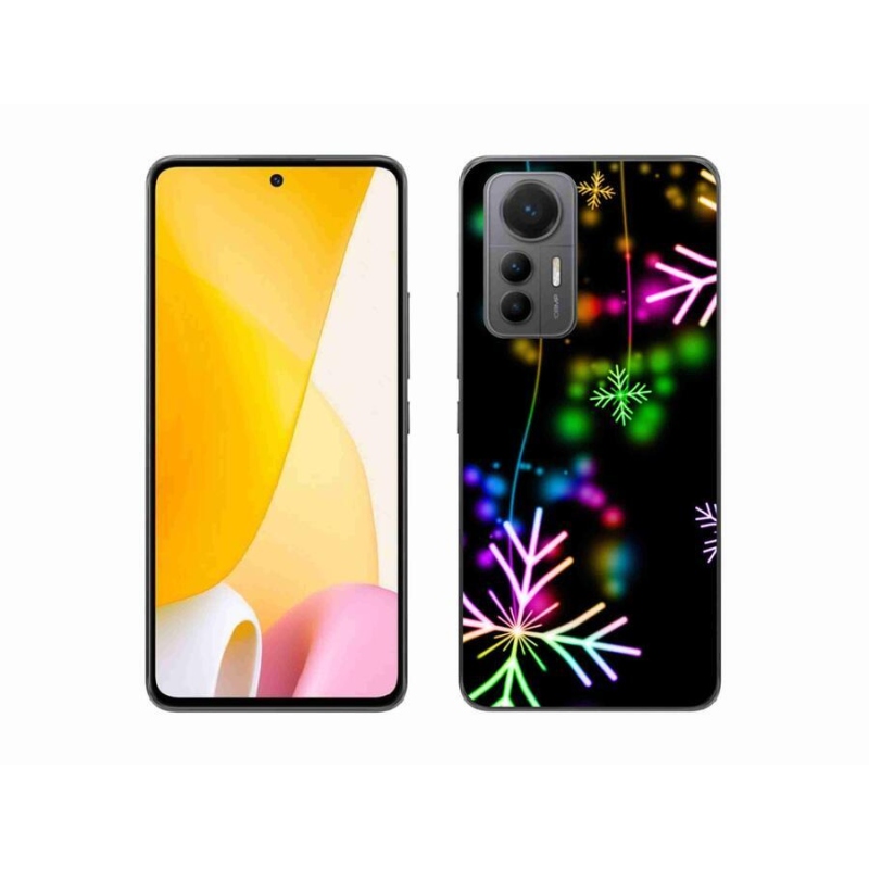 Gelový kryt mmCase na mobil Xiaomi 12 Lite - barevné vločky