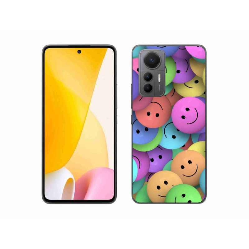 Gelový kryt mmCase na mobil Xiaomi 12 Lite - barevní smajlíci