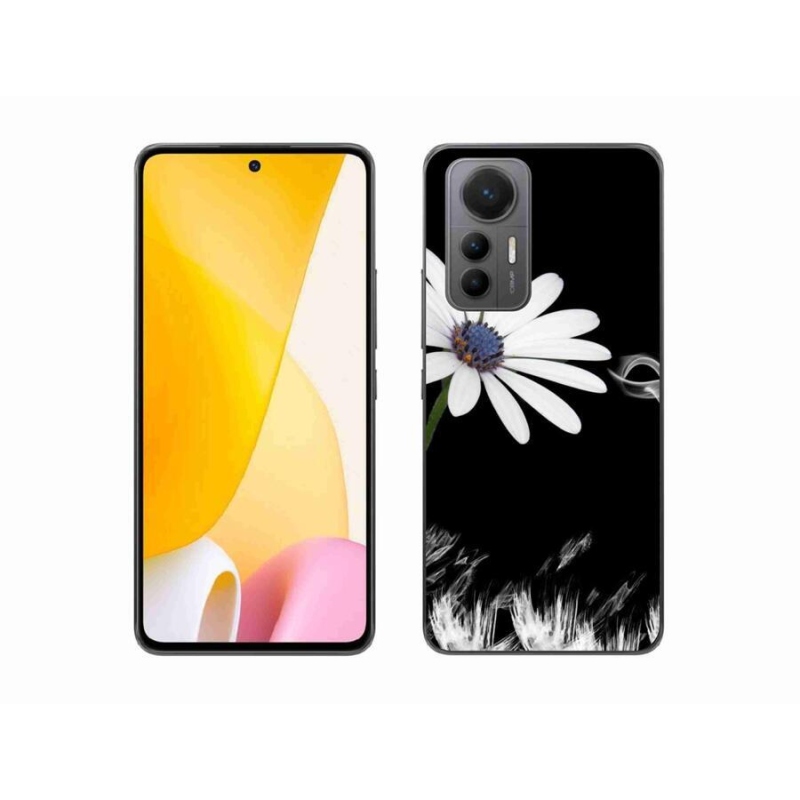 Gelový kryt mmCase na mobil Xiaomi 12 Lite - bílá květina