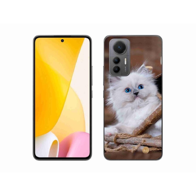 Gelový kryt mmCase na mobil Xiaomi 12 Lite - bílé kotě
