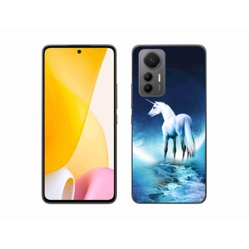 Gelový kryt mmCase na mobil Xiaomi 12 Lite - bílý jednorožec